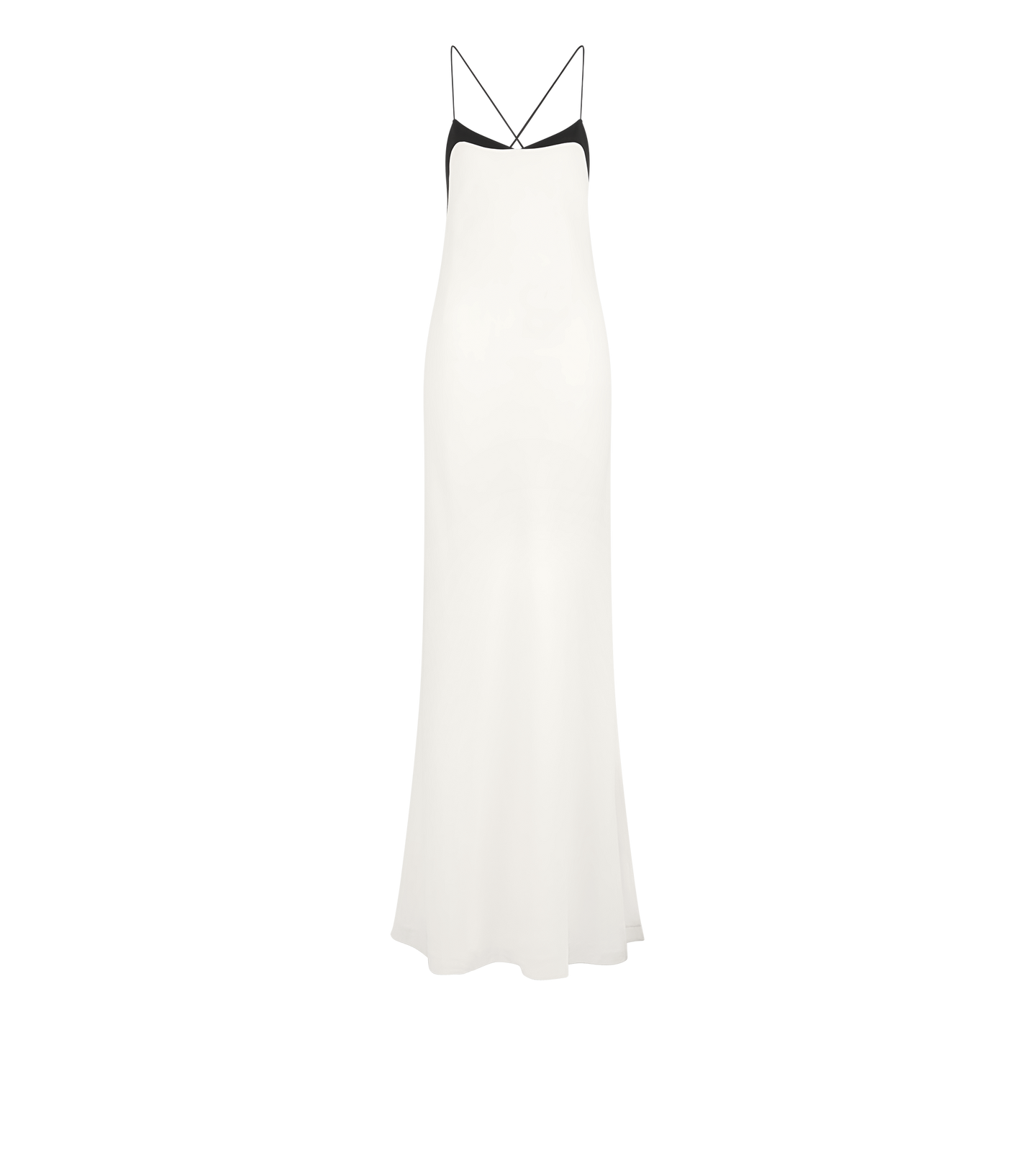STRETCH SILK CAMISOLE EVENING DRESS